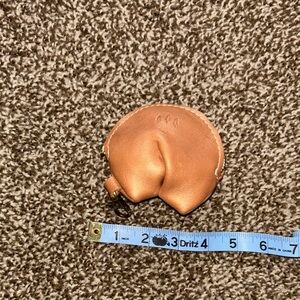 Portland Leather Goods fortune cookie keychain in Hava